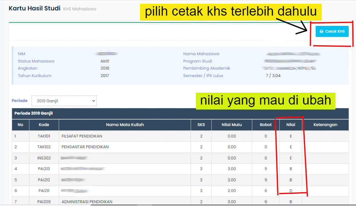 Cara Mengubah Nilai IP Dan IPK Di Portal Akademik Mahasiswa