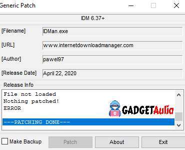 Patch IDM