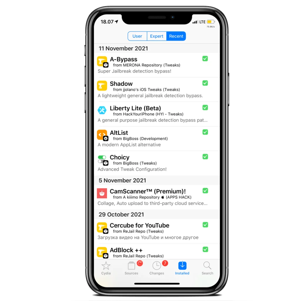 list tweak