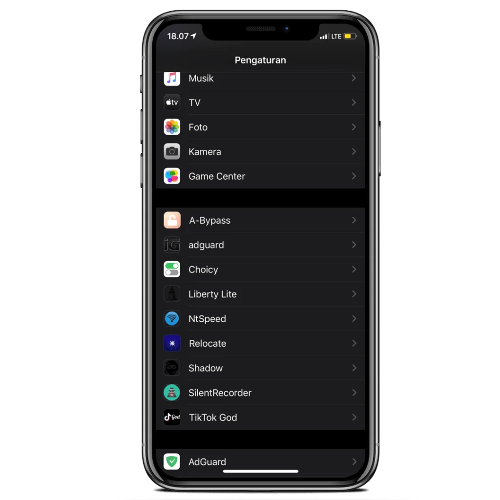 list tweak liberty lite, shadow dan a-bypass