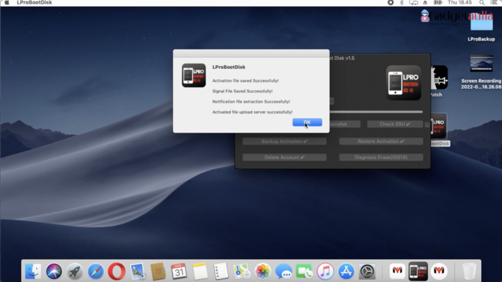 Backup Activation Lpro Boot Success