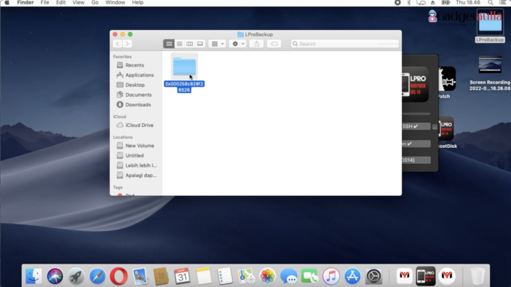 Hasil backup activation