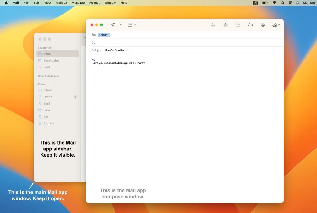 Cara batalkan email terkirim di Mac