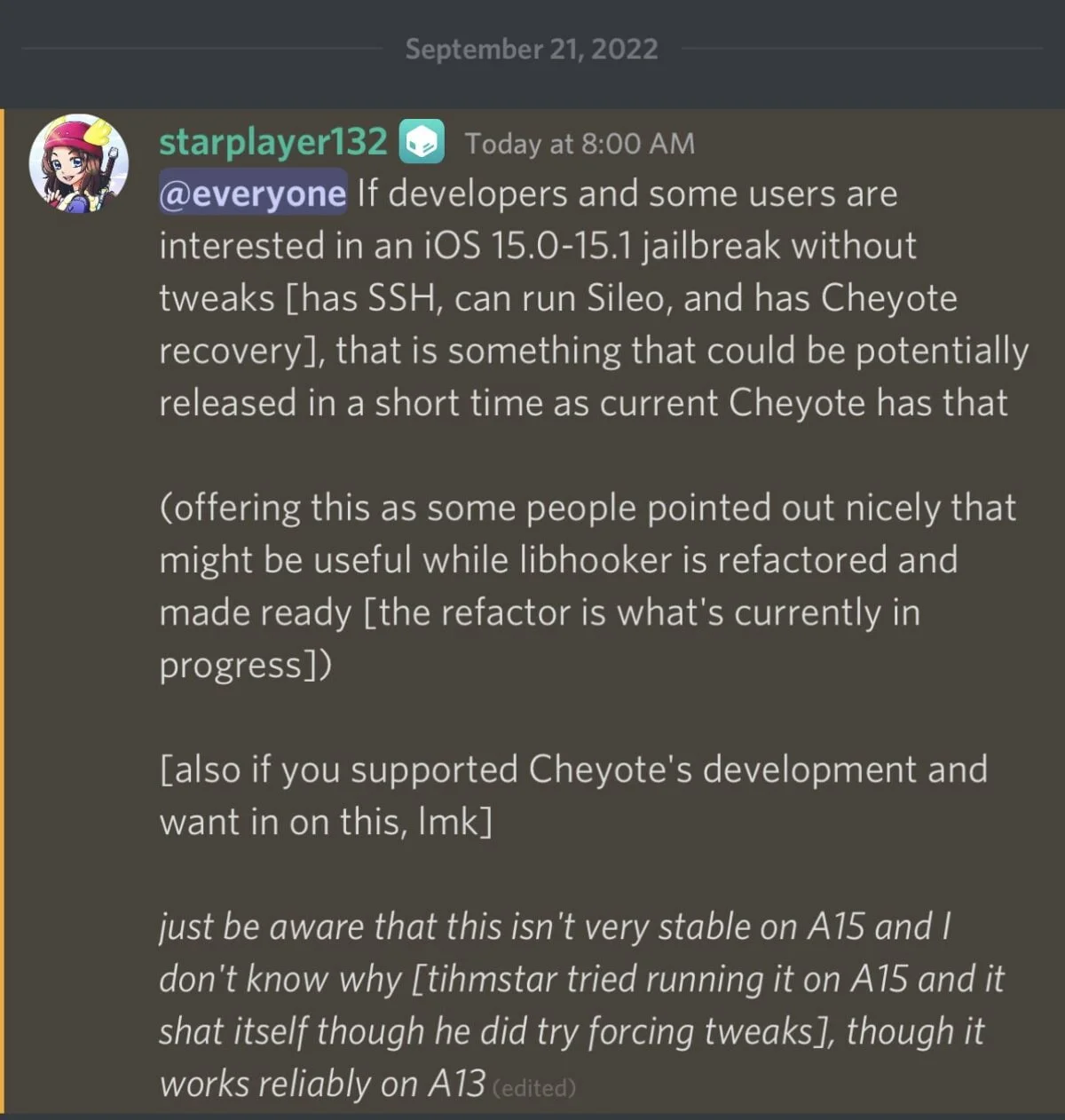 CoolStar: Jailbreak Cheyote Untuk iOS 15.0 - 15.1 Dapat Segera Dirilis