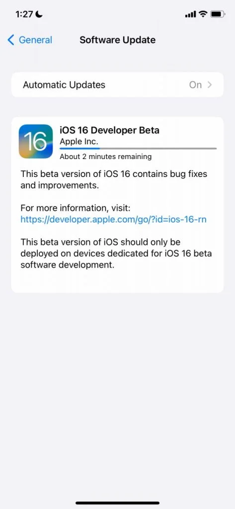 cara menginstal ios 16