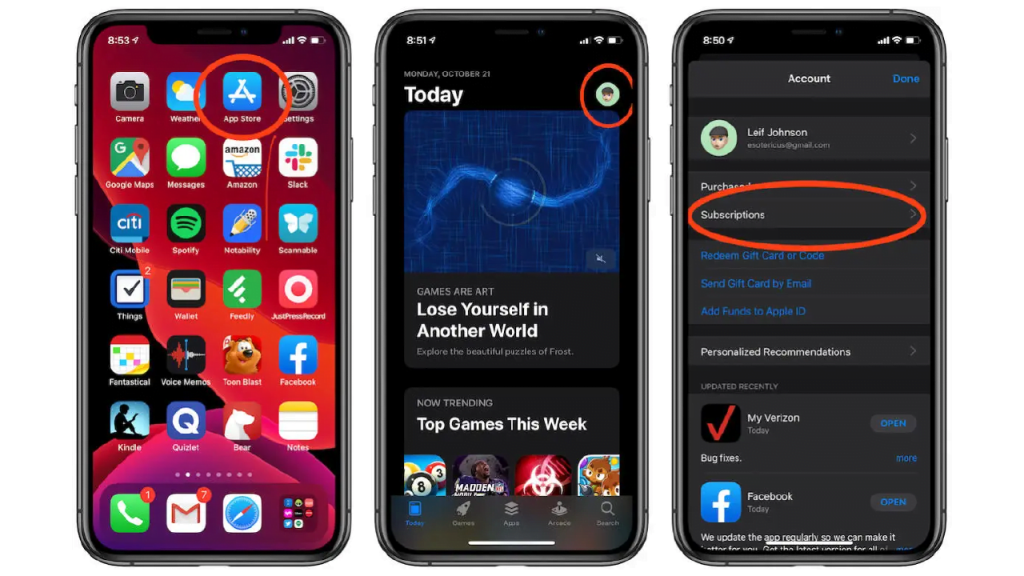 Cara membatalkan langganan melalui App Store iphone